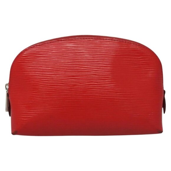 LOUIS VUITTON Epi Pochette Cosmetic PM Pouch Red M41114 LV Auth 112898 - Picture 1 of 16